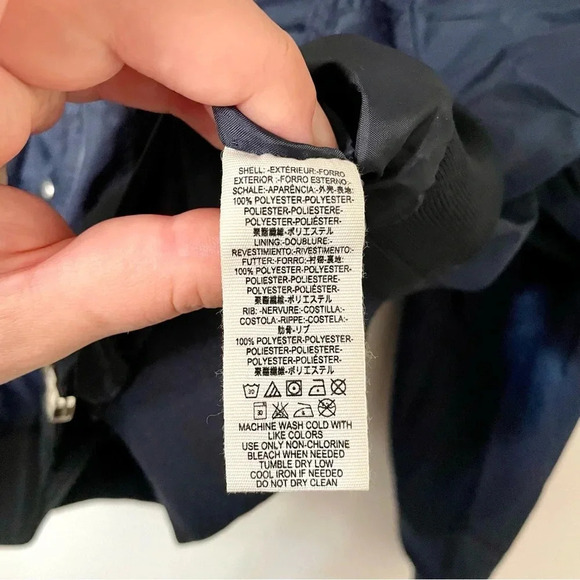 Free People Midnight Satin Bomber Jacket Navy Blue Medium - Picture 10 of 12